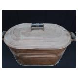 ANTIQUE COPPER BOILER WITH LID