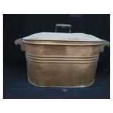 ANTIQUE COPPER BOILER WITH LID