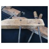 4 VINTAGE HAND SCREW CLAMPS