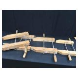 4 VINTAGE HAND SCREW CLAMPS