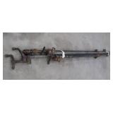 4 LONG METAL PIPE CLAMPS.