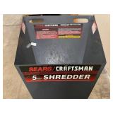 Craftsman 5 HP Shredder with Gas Engine.  Runs, needs sharpening and tune up
