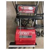 Toro S-120 Electric Snow Blower, Foldable Dolly, and 24V Toro String Trimmer Set