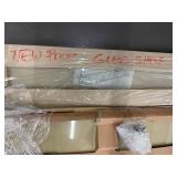 Grundtal Glass Shelf by Ikea with Mounting Brackets