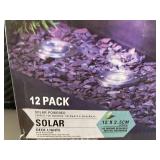 Set of 24 Solar Deck Lights - LED Pathway/Borders/Driveway Lights