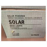 Set of 24 Solar Deck Lights - LED Pathway/Borders/Driveway Lights