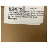 10-Pack Solar Pathway Lights with Rechargeable Batteries