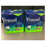 2 Packs Prevail Bariatric Briefs Size B Up to 100 Inch Waist 10 Count Each