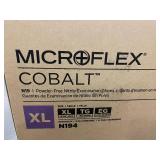 Case of Microflex Cobalt N19 Powder-Free Nitrile Examination Gloves XL