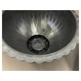 Plastic Planter Bowl and Set of 2 Hanging Wire Baskets with Coconut Liners