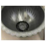 Plastic Planter Bowl and Set of 2 Hanging Wire Baskets with Coconut Liners