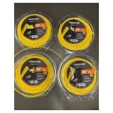 Lot of 4 Shakespeare Heavy Duty Trimmer Line .095 Inch 200 Ft