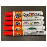 Set of 5 Tide To Go Instant Stain Remover Pens with Assorted Branding