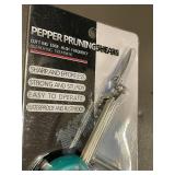 Pepper Pruning Shears for Flower and Plant Cutting