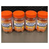 Lot of 4 Zicam Orange Flavor Medicated Fruit Drops Cold Remedy, 25 Drops Each