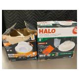 Halo 8 Inch Direct Mount LED Ceiling Retrofit and 6 Inch Gimbal LED Fixture