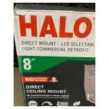 HALO 8 Inch Direct Mount LCR Selectable LED Commercial Ceiling Light Retrofit