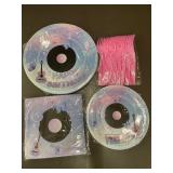 Birthday Party Tableware Set for 24 Guests with Vinyl Record Theme