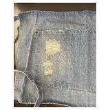 Set of 2 Denim Server Aprons with Distressed Pockets