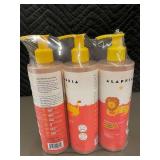Alaffia Babies & Kids Detangling Shampoo 3 Bottles Coconut Strawberry 12oz Each