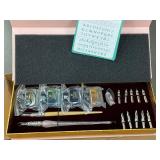 Davelion Calligraphy Set with Glass Dip Pen, Nibs, and Ink Colors