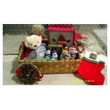 Wicker Basket Christmas Decor