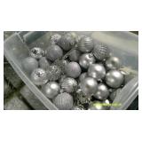 Silver Toned Ornament Tote