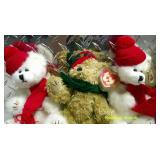 Christmas TY Beanie Babies Plushies