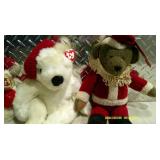 Christmas TY Beanie Babies Plushies