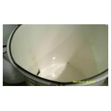 Enameled/ Porcelain Coated Pail, Coffee Pot and Steel Pail