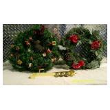 Wreath holder and wreaths