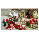 A large selection of loose Christmas Tree Ornaments