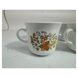 Lot of 6 Vtg Corelle Indian Summer Cups Corning Ware