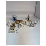 Lot of Figurines & Costume Jewelry