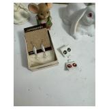 Lot of Figurines & Costume Jewelry