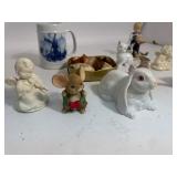 Lot of Figurines & Costume Jewelry