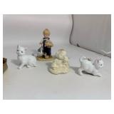 Lot of Figurines & Costume Jewelry