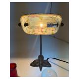 Hummingbird Painted Stained Glass Lamp & Unique Glass Items