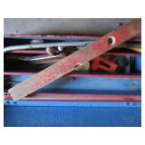 Vintage wood footlocker toolbox, ha...