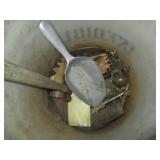 Metal pipe clamp, Painted upper cab...