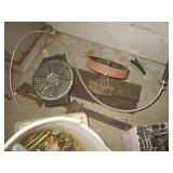 Metal pipe clamp, Painted upper cab...