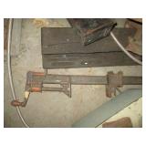 Metal pipe clamp, Painted upper cab...