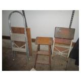 Trio of assorted stools...