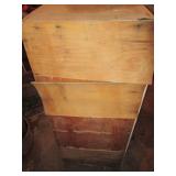 Vintage wood 2-door pantry approx 1...