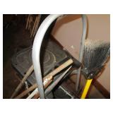 Folding painters step stool, misc l...