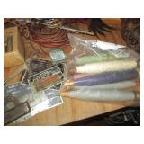 Metal wind vanes, vintage oil lamp ...