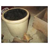 Vintage wood pulleys, metal dust pa...