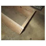 Vintage wood pulleys, metal dust pa...