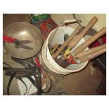 Metal Department55 bowl, hedge trim...