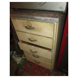 Vintage 5-drawer kitchen cabinet se...
